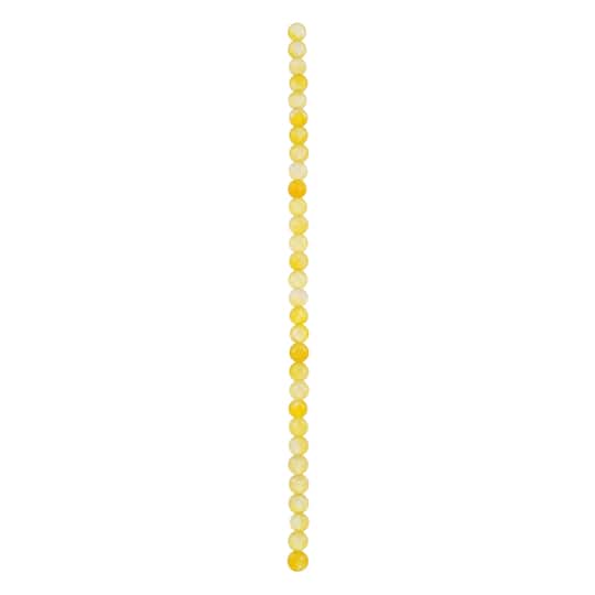 12 Pack: Yellow Faceted Agate Coin Beads